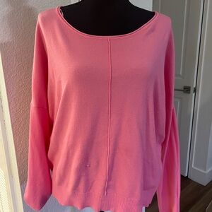Women's Pink Crew Neck Sweater